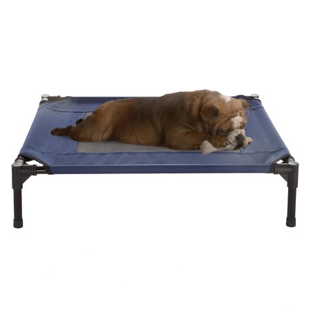 PET ADOBE Pet Adobe Steel Frame Elevated Dog Bed - 30x24, Navy 797585CTO